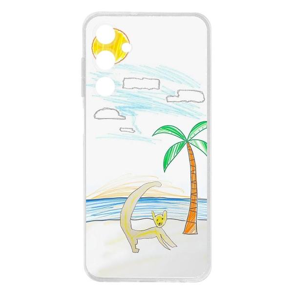 Изображение товара Чехол Krutoff Лемур на пляже Samsung Galaxy A25 5G