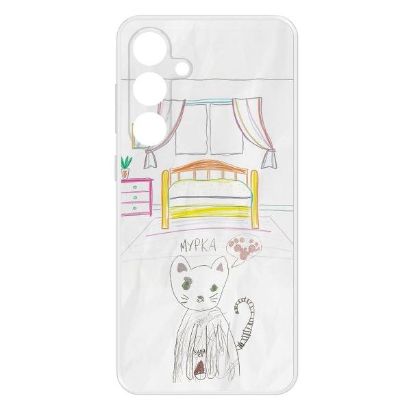 Изображение товара Чехол Krutoff Мурка Samsung Galaxy S24 FE