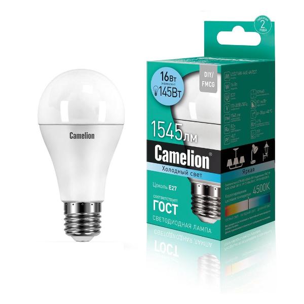 Изображение товара Лампа Camelion LED/16W-A60-4K/E27 10шт