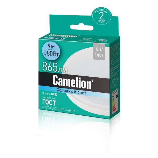 Изображение товара Лампа Camelion LED/9W-GX53-4K/GX53