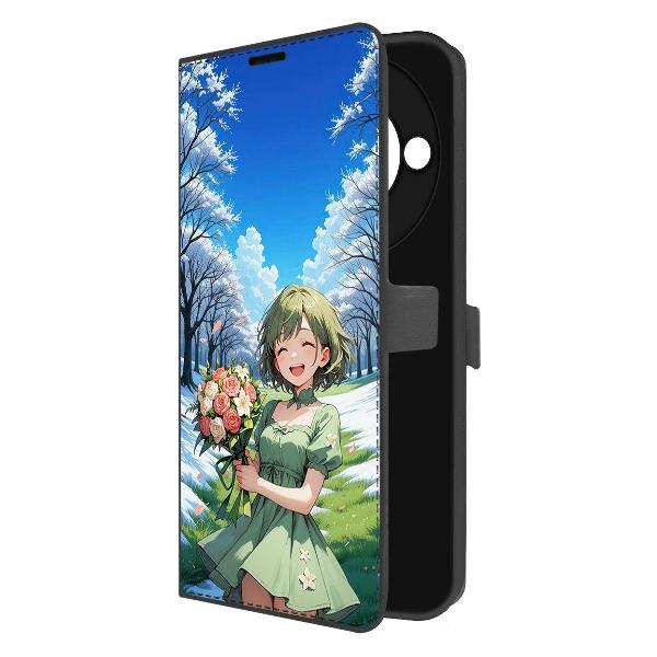 Изображение товара Чехол Krutoff Eco Book для Realme 11 Pro+ Аниме весна