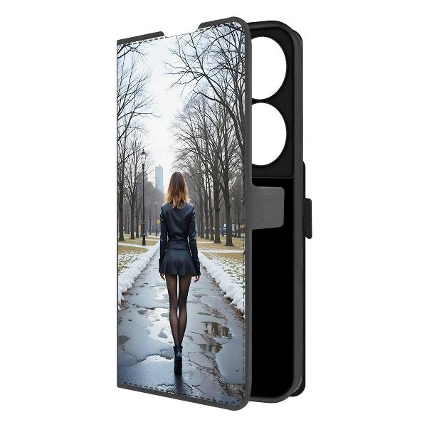 Изображение товара Чехол Krutoff Eco Book для Honor X7b Весна в городе