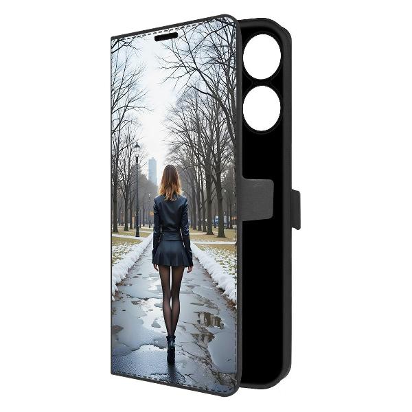 Изображение товара Чехол Krutoff Eco Book для Realme Note 60 Весна в городе