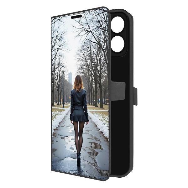 Изображение товара Чехол Krutoff Eco Book для Honor X7c Весна в городе Изображение товара Чехол Krutoff Eco Book для Honor X7c Весна в городе