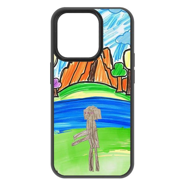 Изображение товара Чехол Krutoff Майнкрафт для iPhone 15 Pro черный