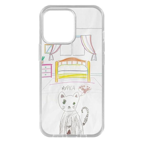 Изображение товара Чехол Krutoff Мурка для iPhone 16 Pro Max (603387)