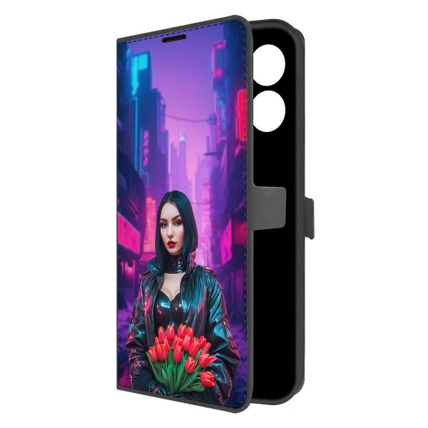 Изображение товара Чехол Krutoff Eco Book для Honor X7a Plus Киберпанк-весна Изображение товара Чехол Krutoff Eco Book для Honor X7a Plus Киберпанк-весна