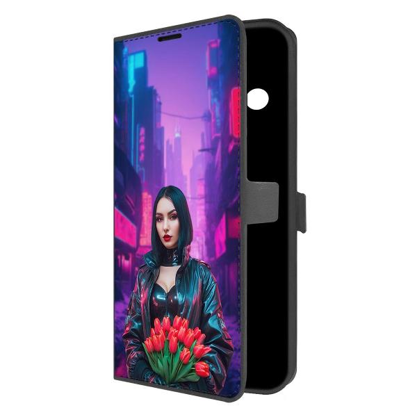 Изображение товара Чехол Krutoff Eco Book для Realme 11 Pro Киберпанк-весна