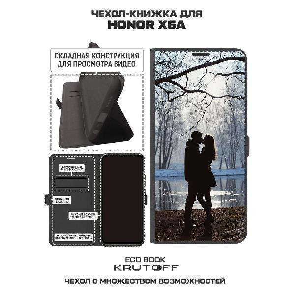 Изображение товара Чехол Krutoff Eco Book для Honor X6a Любовь раннеи# веснои#