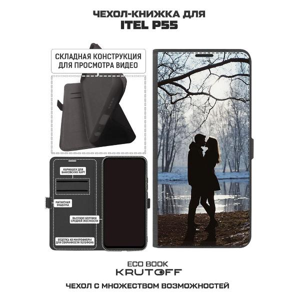 Изображение товара Чехол Krutoff Eco Book для ITEL P55 Любовь раннеи# веснои#