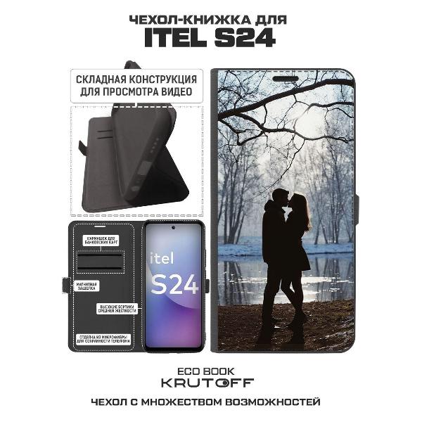 Изображение товара Чехол Krutoff Eco Book для ITEL S24 Любовь раннеи# веснои#