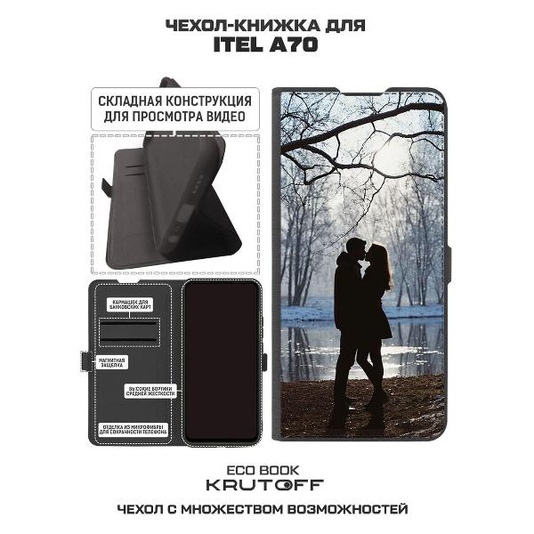 Изображение товара Чехол Krutoff Eco Book для ITEL A70 Любовь раннеи# веснои#