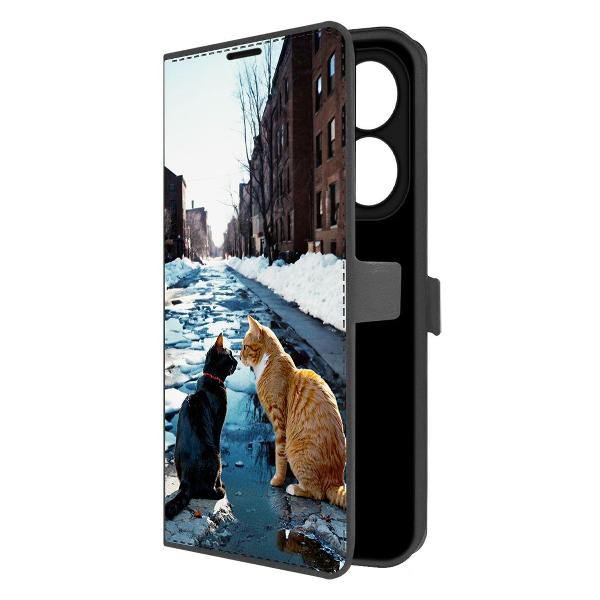 Изображение товара Чехол Krutoff Eco Book для INFINIX Smart 8 Pro Мартовские коты