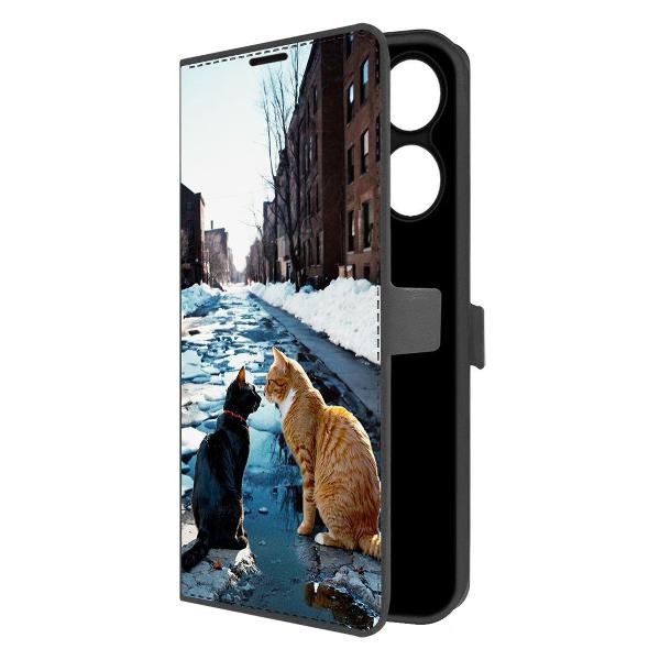 Изображение товара Чехол Krutoff Eco Book для INFINIX Hot 40 Pro Мартовские коты
