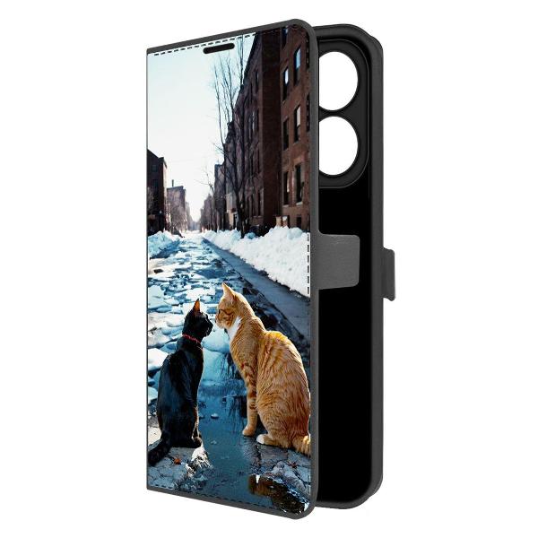 Изображение товара Чехол Krutoff Eco Book для INFINIX Hot 40i Мартовские коты