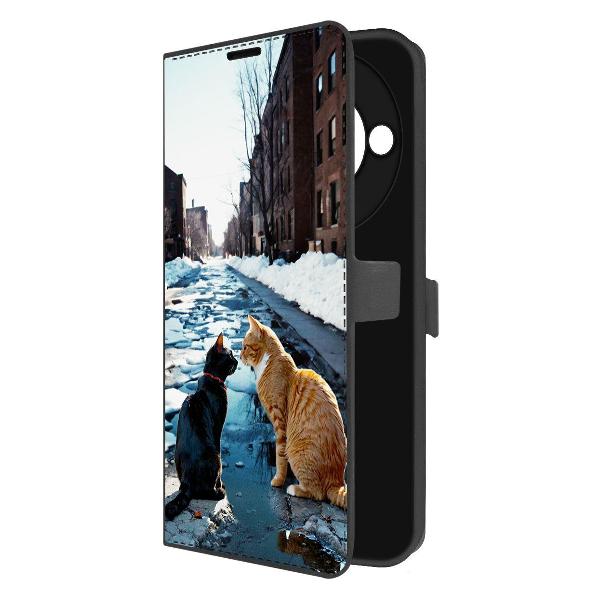 Изображение товара Чехол Krutoff Eco Book для Realme 11 Pro+ Мартовские коты (600680)