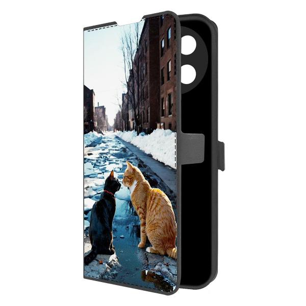 Изображение товара Чехол Krutoff Eco Book для Realme 11 4G Мартовские коты Изображение товара Чехол Krutoff Eco Book для Realme 11 4G Мартовские коты