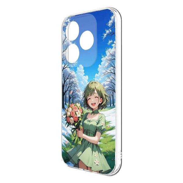 Изображение товара Чехол Krutoff Clear Case Аниме Весна для ITEL P55