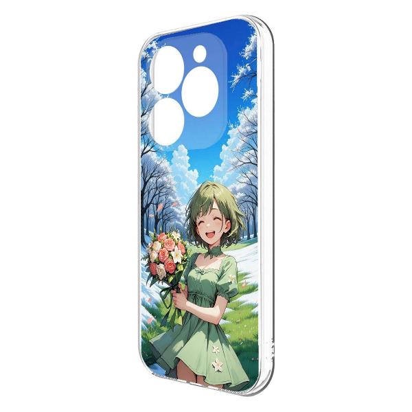 Изображение товара Чехол Krutoff Clear Case Аниме Весна для ITEL S23+