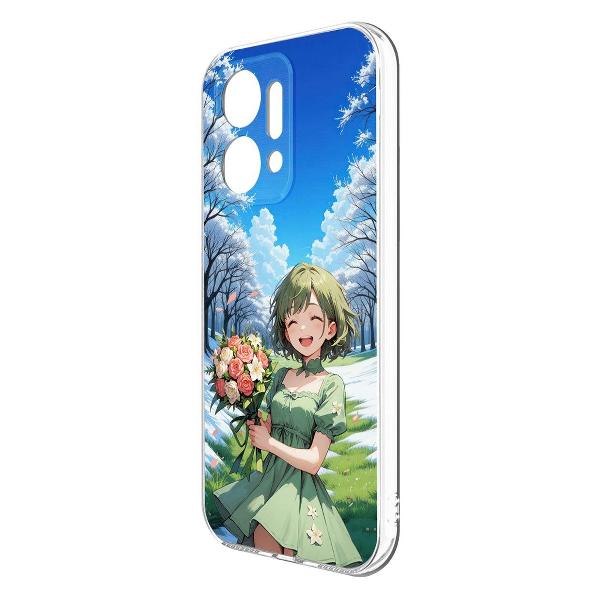 Изображение товара Чехол Krutoff Clear Case Аниме Весна для Honor X7a