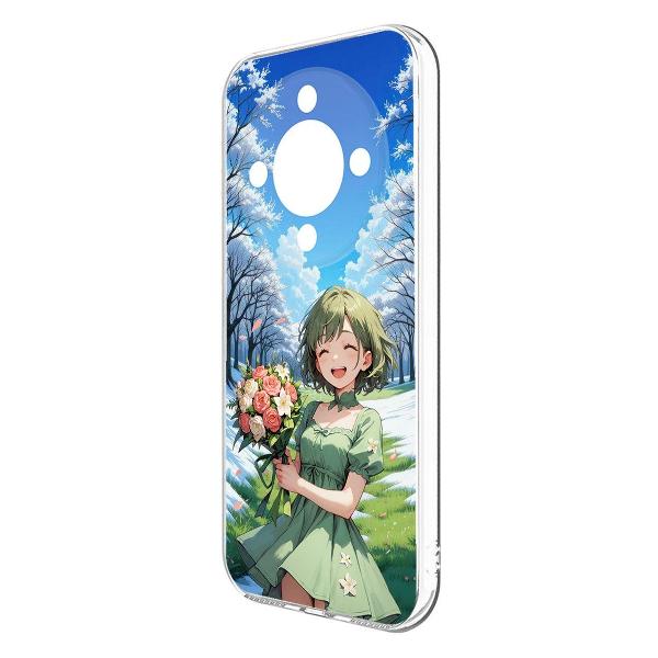Изображение товара Чехол Krutoff Clear Case Аниме Весна для Honor X9b