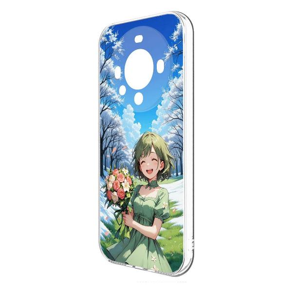Изображение товара Чехол Krutoff Clear Case Аниме Весна для Huawei Mate 60 Pro