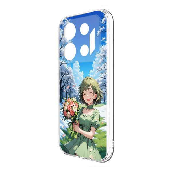 Изображение товара Чехол Krutoff Clear Case Аниме Весна для INFINIX GT 10 Pro