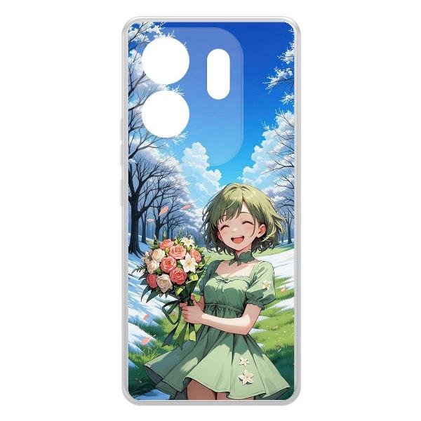 Изображение товара Чехол Krutoff Clear Case Аниме Весна для INFINIX Zero 30 4G