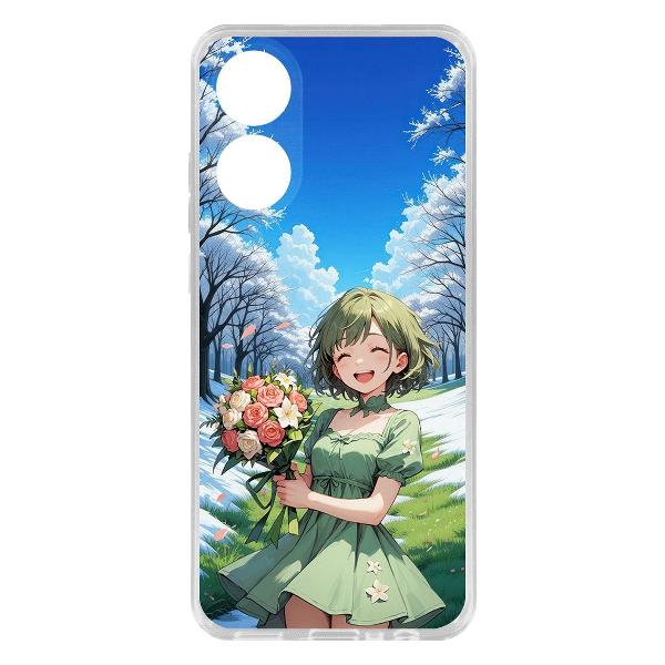 Изображение товара Чехол Krutoff Clear Case Аниме Весна для Oppo A78 4G