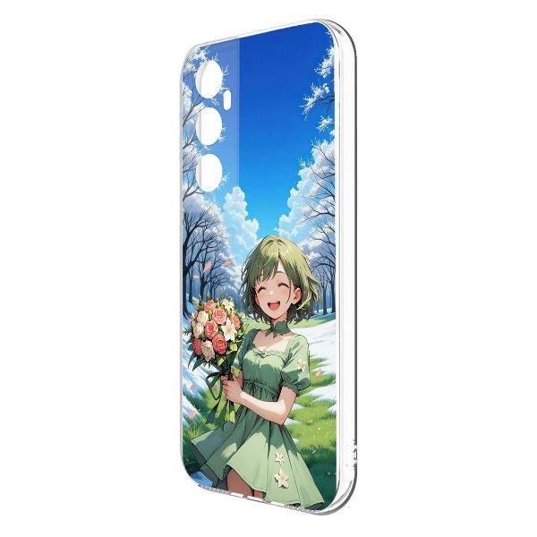 Изображение товара Чехол Krutoff Clear Case Аниме Весна для Realme C65