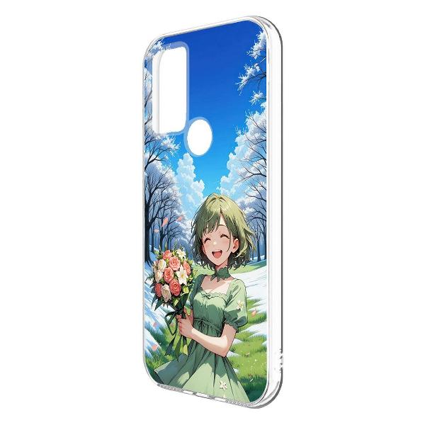 Изображение товара Чехол Krutoff Clear Case Аниме Весна для TCL 30 SE