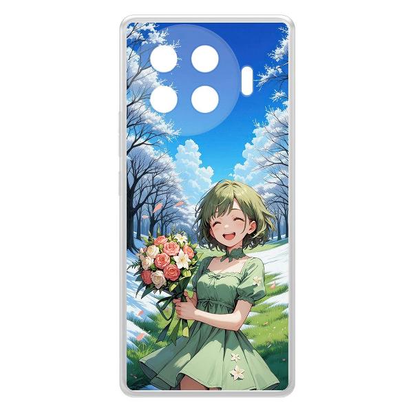 Изображение товара Чехол Krutoff Clear Case Аниме Весна для TECNO Spark 20 Pro+