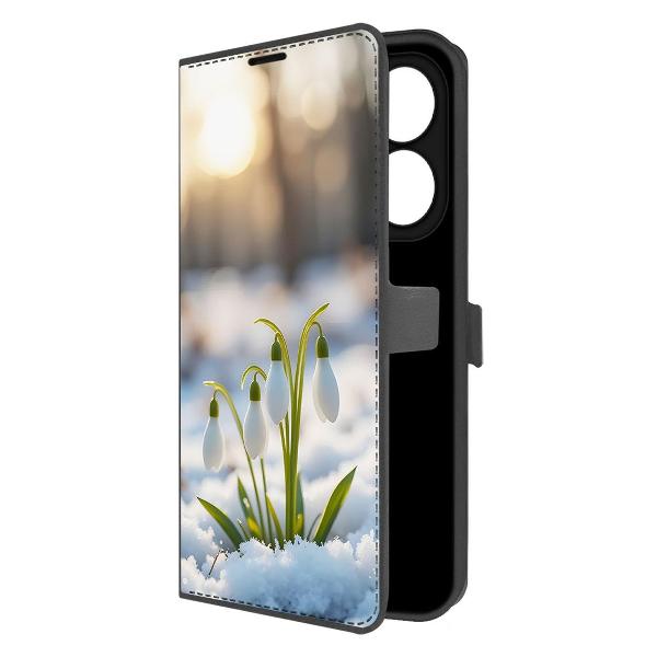 Изображение товара Чехол Krutoff Eco Book для INFINIX Smart 8 Plus Подснежники