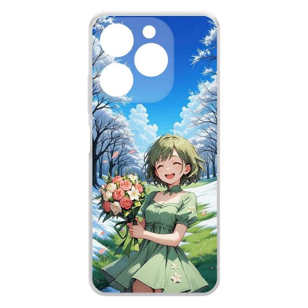 Изображение товара Чехол Krutoff Clear Case Аниме Весна для ITEL A70