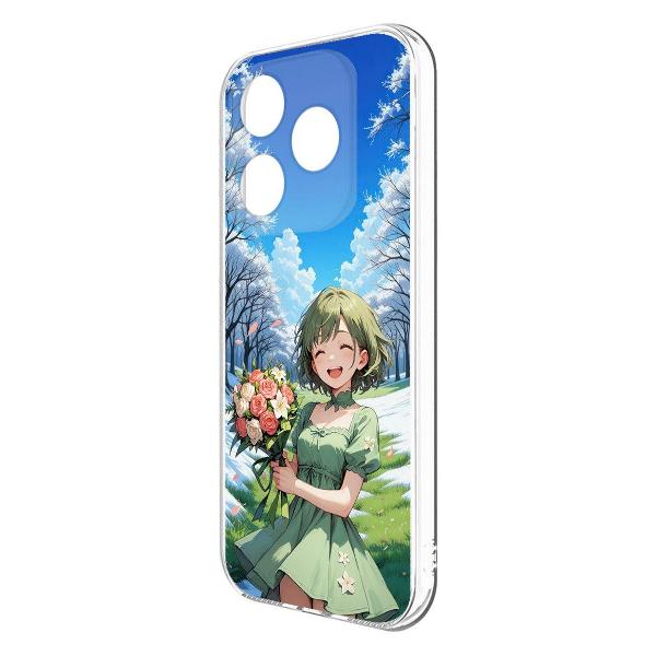 Изображение товара Чехол Krutoff Clear Case Аниме Весна для TECNO Spark 20