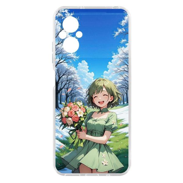 Изображение товара Чехол Krutoff Clear Case Аниме Весна для Xiaomi Poco M5