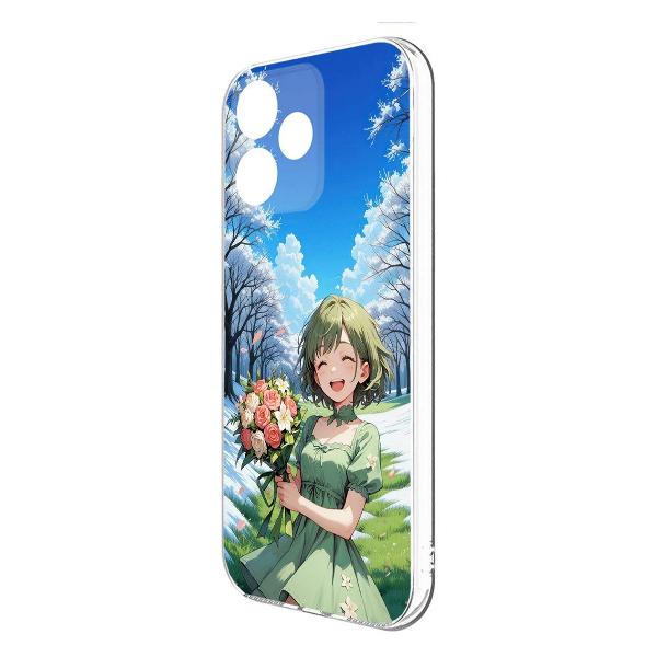 Изображение товара Чехол Krutoff Clear Case Аниме Весна для Xiaomi Poco M6 Pro 5G