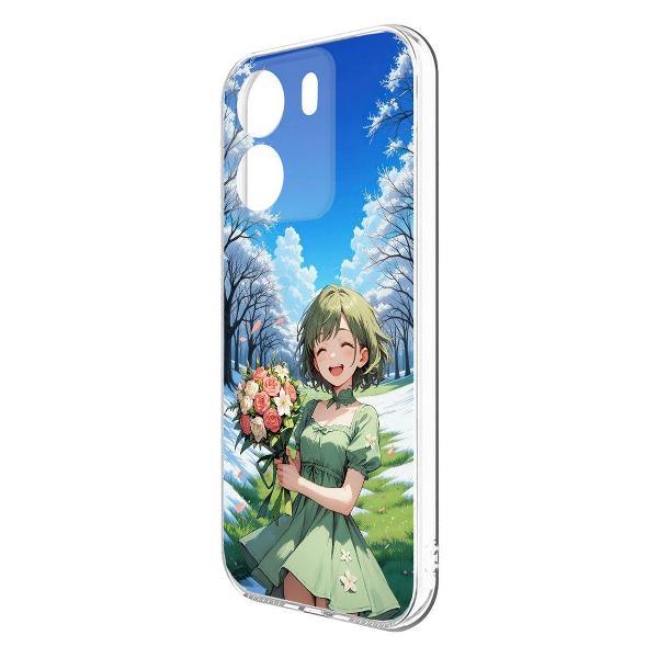 Изображение товара Чехол Krutoff Clear Case Аниме Весна для Xiaomi Redmi 13C