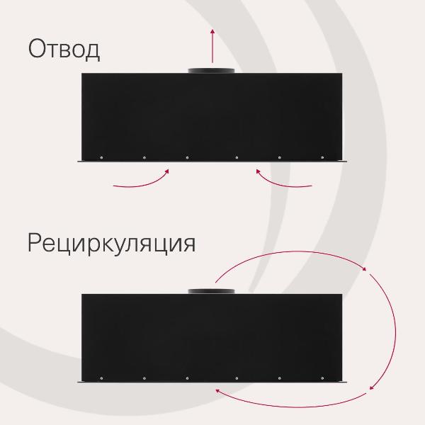 Изображение товара Вытяжка полностью встраиваемая Krona ASPEN 900 BLACK SGC