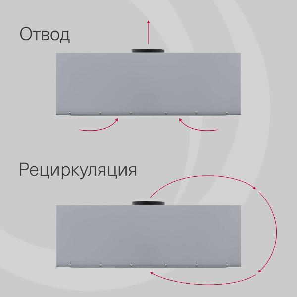 Изображение товара Вытяжка полностью встраиваемая Krona ASPEN 900 WHITE SGC