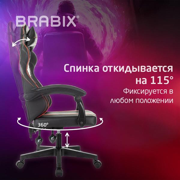 Изображение товара Кресло компьютерное Brabix Shooter черное/красное 533190