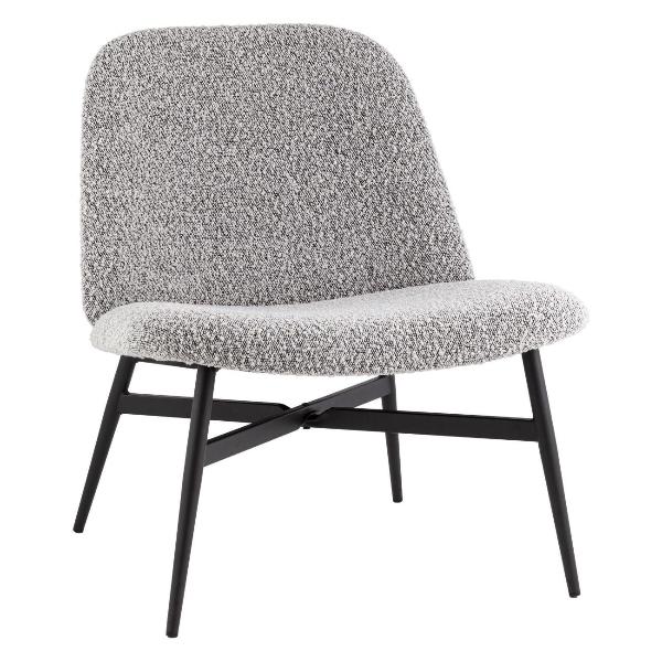 Изображение товара Стул обеденный Stool Group Ease, букле, серый (комплект 2 кресла)