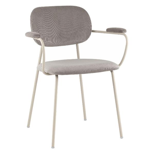 Изображение товара Стул обеденный Stool Group Кэрол, серый, серые ножки (комплект 4шт)