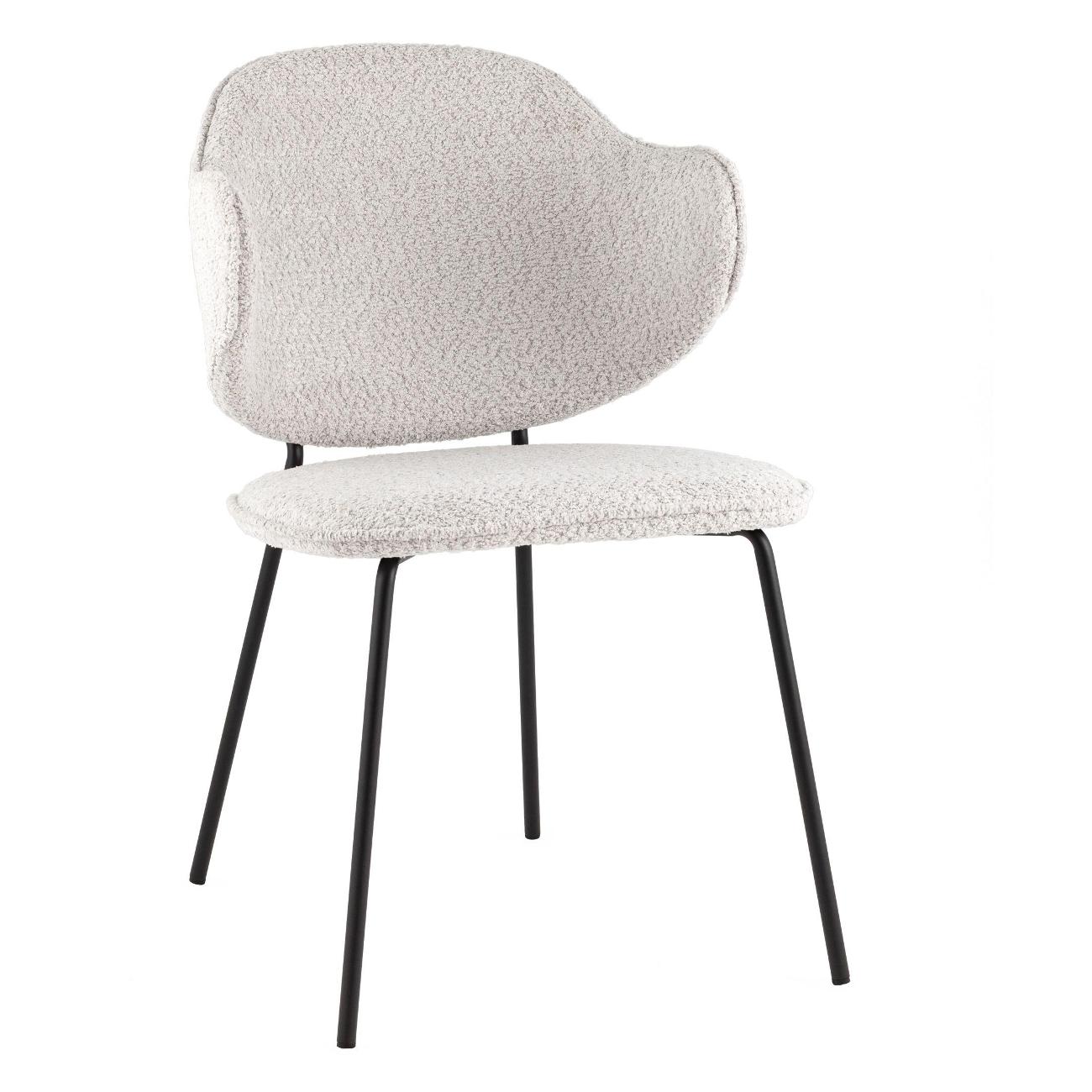 Изображение товара Стул обеденный Stool Group Bellamy, букле светло-серый (комплект 2шт)