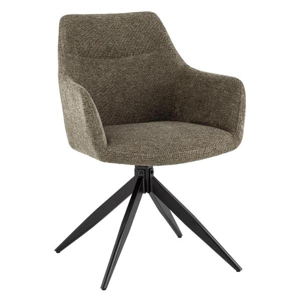 Изображение товара Стул обеденный Stool Group Enid, рогожка серо-зеленый (комплект 2шт)