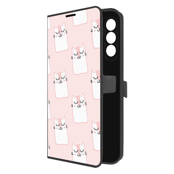 Изображение товара Чехол Krutoff Samsung Galaxy A56 5G Котики паттерн