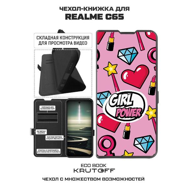 Изображение товара Чехол Krutoff Realme C65 Girl Power черный
