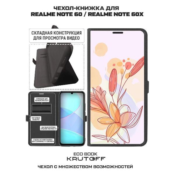 Изображение товара Чехол Krutoff Realme Note 60 Фантазия черный