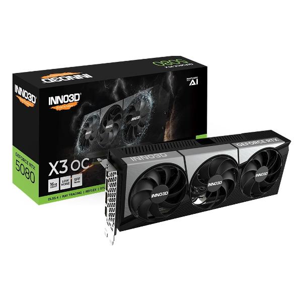 Видеокарта inno3D RTX 5080 X3 OC 16G (N50803-16D7X-17603930)