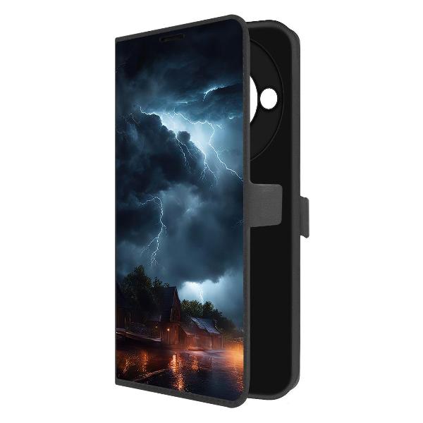 Изображение товара Чехол Krutoff Honor X9c Smart с рисунком "Ночная гроза" для 6.8\" Изображение товара Чехол Krutoff Honor X9c Smart с рисунком "Ночная гроза" для 6.8\"